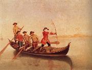 LONGHI, Pietro Duck Shoot on the Lagoon oil painting reproduction